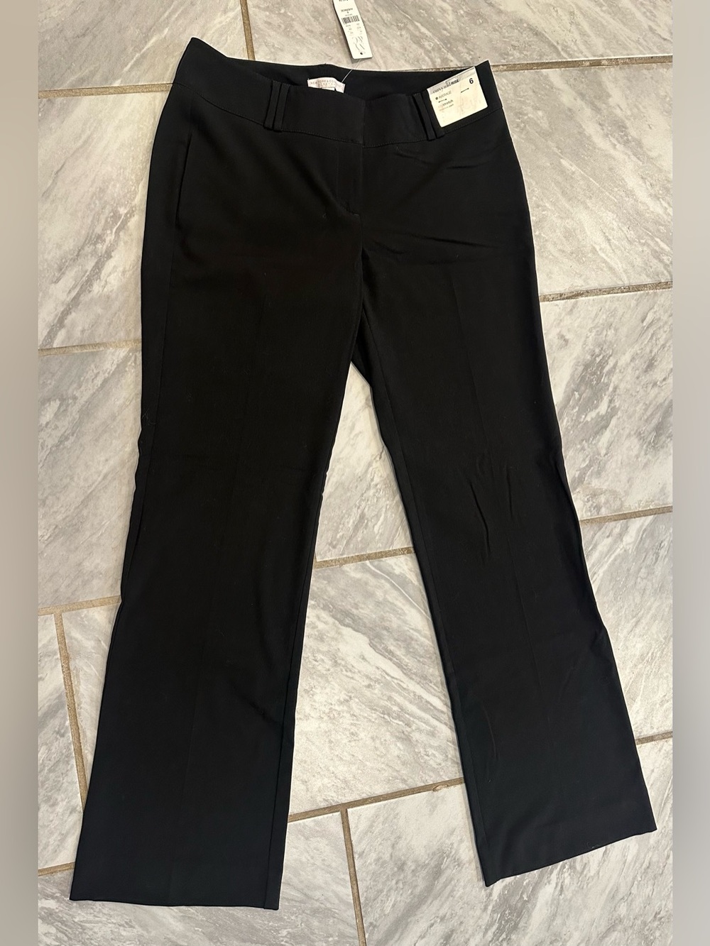 NWT New York & Company City Stretch Womens Black Bootcut Dress Pants Size 6